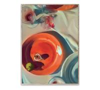 Fine Dining poster by Berenice Hernández Red 50x70