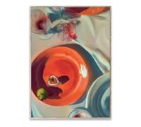 Fine Dining Poster by Misfitting Things Orange 30x40