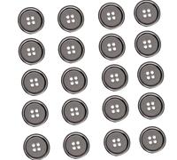 Fine Edges Designs Metal Button Four Eye Styles for Secure Attachment in Garment Making and Projects Craft Button