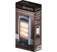 Fine Elements Portable Halogne Heater Instant Heat Electric small Halogen Heater 3 Heat Settings 1200W