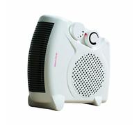 Fine Elements 2KW Dual Position Fan Heater 2000W Electric Upright Flat White