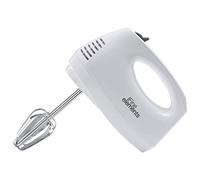 Fine Elements SDA1778 Hand Mixer with Two Stainless Steel Whisks and Flat Beaters (150W/220-240V/50-60Hz) Five Speed Selection, One Button Ejection, Compact Design, Robust & Easy-Clean- (White)