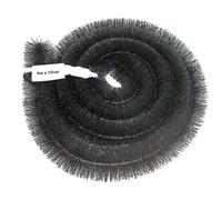 Fine Garden Gutter Brush 4m x 100mm, DIY Gutter Cleaning Tools, Gutter Brush Leaf Guard with Stainless Steel Bristles, Gutter Leaf Guard to Keep Out Leaf and Moss Debris