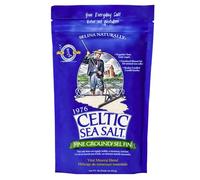 Fine Ground Celtic Sea Salt 16 Ounce Resealable Bag - Great for Cooking, Baking and Pickling - Gluten-Free, Non-GMO Verified, Kosher, Paleo-Friendly