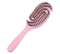 Fine Hair Brush - Hollowed Spiral Bristles, Styling Tool Delivering, Anti Break Brush Enabling Safe Detangling, Mane Care Kit Designed for Salon Festival Travel Spa Holiday Use