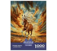 Fine Horse 1000 Pieces Jigsaw Puzzles For Adults Educational Games Stress Relieving Entertainment Cultivate The Spirit of Teamwork for Family Decorations 38x26cm/1000pcs