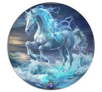 Fine Horse 1000pc Round Puzzle with, Offers A Relaxing Yet Challenging Experience, Brilliant for Mindfulness Practice 1000pcs (67.5x67.5cm)