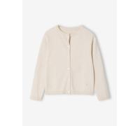 Fine Knit Basics Cardigan for Girls marl beige