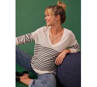 Fine Knit Jumper for Maternity, ENVIE DE FRAISE white