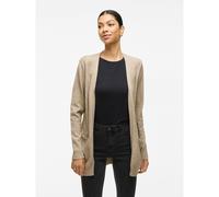 Fine Knit Open Cardigan Natural