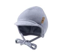 Fine knit peaked cap