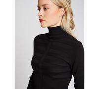 Fine Knit Turtleneck Jumper Black