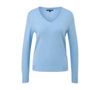 Fine Knit V-Neck Jumper for Women COMMA Bleu 34