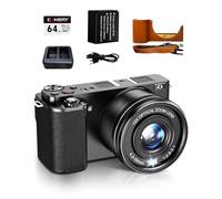 Fine Life Pro Digital Camera 1080P, 48 Megapixel 12X Optical Zoom Photo Camera, Optical Image Stabiliser Vlog Camera