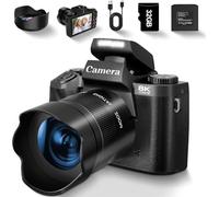 Fine Life Pro Digital Camera 1080P, 48 Megapixel 12X Optical Zoom Photo Camera, Optical Image Stabiliser Vlog Camera