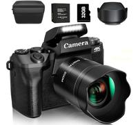 Fine Life Pro Digital Camera 1080P, 64 Megapixel 16X Digital Zoom Photo Camera, Image Stabiliser Vlog Camera (1 Camera