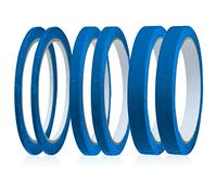 Fine Line Blue Masking Tapes - 3mm/7mm/12mm Wide, 22 Yard Writable, Automotive & Premium Tape for Painting & Decorating