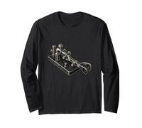 Fine Line Morse Paddle Ham Radio Long Sleeve T-Shirt
