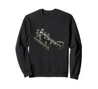 Fine Line Morse Paddle Ham Radio Sweatshirt