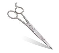 Fine Lines Hairdressing Scissors 6.5in - Hair Cutting Scissor with Hook - Anti-Rust Tempered Stainless Steel - Barber Shears for Grooming - Silver Finish - Unisex Tool for Salon or Home Use