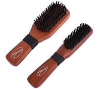 Fine Lines - Long + Wide Paddle Bristle Brushes Set - Boar and Nylon Bristle Hair Brush Set - Soft Bristle Hair Brush for Afro, Wet or Curly Hair - Bristle Hair Brushes for Women and Men
