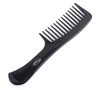 Fine Lines - Professional Rake Comb - Hair Detangling and Shower Comb Great for Afro, Wet or Curly Hair | Thick Plastic Black antistatic comb