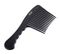 Fine Lines - Rake Comb With Wide & Long Teeth - Hair Detangling and Shower Comb Great for Afro, Wet or Curly Hair | Thick Plastic Black antistatic comb