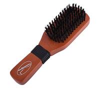 Fine Lines Slick Back Hair Brush - Reduces Frizz & Static, Smooths Flyaways for Sleek Styles - Boar & Nylon Adds Shine - Wooden Handle with Grip - For Women & Men