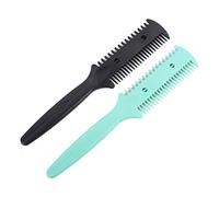 Fine Lines - Hair Razor Comb, Pack of 2 | Double Sided Hair Cutting Comb, Split End Remover | Thinning Comb for Professional Use