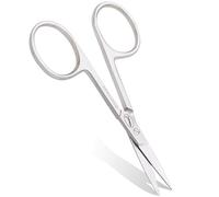 Fine Lines - Thin Nail Scissors - Stainless Steel STRAIGHT Scissor for Women & Men - Silver Manicure Scissors for Nails, Cuticle & Hair Trimming- Suitable for Manicure, Pedicure, Hair & Beard Grooming