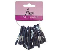 Fine Lines UK Thin Ponytail Elastics 24 pcs / 6041 Black