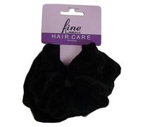 Fine Lines UK Velvet Ponytail Scrunchies 6012 B Black 2 pcs