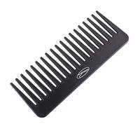 Fine Lines Wide Tooth Comb for Curly Hair - Afro Black Detangler Comb for Wet & Dry Hair, Ideal for Taming Knots & Curls - Unisex Design for Men & Women - Get Silky, Smooth & Frizz-Free Hair with Ease