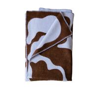 Fine Little Day Leaves felt 130x180 cm Blue-brown