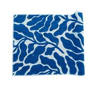 Fine Little Day Leaves runner White-blue, 47x180 cm