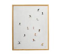 Fine Little Day Skiers poster 40x50 cm Light grey