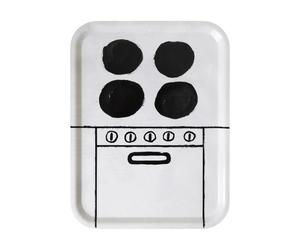 Fine Little Day Stove tray 33x43 cm Black-white