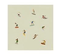 Fine Little Day Surfers poster Beige, 40x40 cm