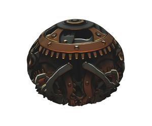 Fine mechanical gears Printed shower cap, reusable, specially designed for women's long hair, double-layer structure, suitable for bathing.