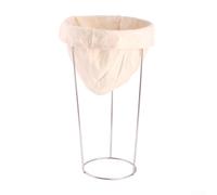 Fine Mesh Filter Bag with Tall Stainless Steel Straining Stand for Juice Yogurt Cheese Broth and Cold Brew Coffee Straining (Large rack + bags)