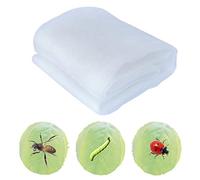 Fine Mesh Garden ct Netting 7x18ft Grow Tunnel for Vegetables Fruits & Flowers Effective Barrier Against Mosquitoes Birds Flies & Bugs White