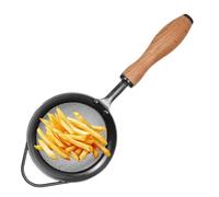 Fine Mesh Kitchen Sieve | Stainless Steel Flour Sieve | Pasta Rice Quinoa Rinsing Sieve | 304 Stainless steel and beech wood handle in a small 27.5x10.5cm or large 35x14c