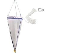 Fine Mesh Plankton Net, Aquarium Plankton Collection Net With 5m Rope For Freshwater Marine Use 125-200 Mesh(125Mesh)