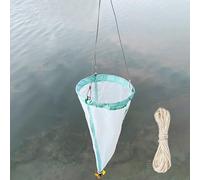 Fine Mesh Plankton Net for Collecting Phytoplankton, Protozoa and Rotifers, Deep Experimental Nylon Sampling Nets, Easy to Carry for Marine Biology Research