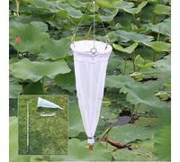 Fine Mesh Plankton Sampling Net with Retractable Pole, Durable Nylon Net for Efficient Plankton Collection in Garden, Lake, and Pond Water