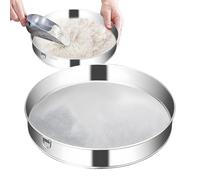 Fine Mesh Sieve - Flour Sifter for Baking, Stainless Steel Fine Mesh Strainer | Vibrating Sieve with Sieve, Rustproof Baking Tool for Dome Use