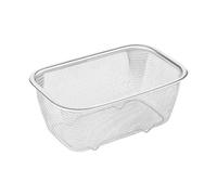 Fine Mesh Sieve - Rectangle Colander Basket, Stainless Steel Wire Bowl, Washing Bowl, Rice Rinse Strainer, Kitchen Holder for Cooking Preparation and Drain Tool