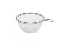 Fine Mesh Stainless Steel Drain Basket for For rice and Vegetable Basin Washing, Designed to Work with Mixing Bowls to Collect Water and Prevent Food from Getting Stuck (Silver)