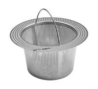 Fine Mesh Stainless Steel Sink Strainer With Easy-Grip Handle, Kitchen Drain Filter Basket To Prevent Clogs, Metal Food Catcher For Sinks Inner Diameter >7.8cm