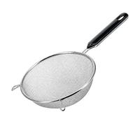 Fine Mesh Stainless Steel Spoon Strainer Handle Non-slip | Kitchen Stainless Steel Mesh Strainer for Pasta Rice Flour Milk Fat Coffee Cooking Baking